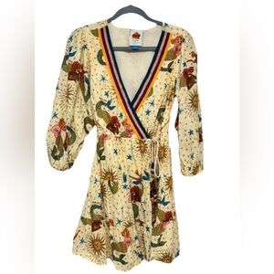 FarmRio mermaid wrap dress